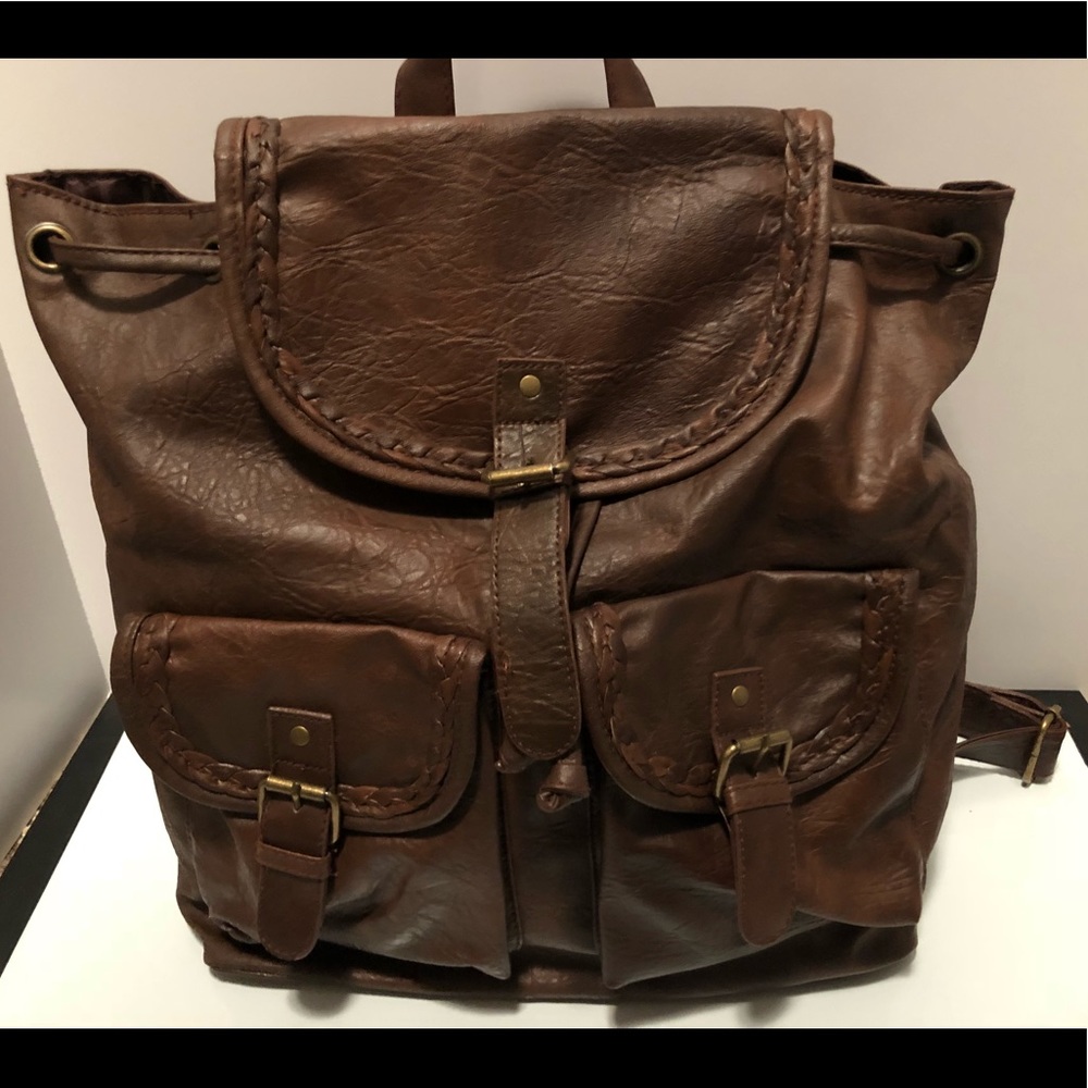 Brown backpack